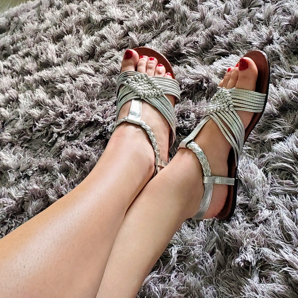GLADIATOR SILVER SANDALS